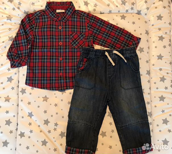 Комплект рубашка+джинсы для мальчика next