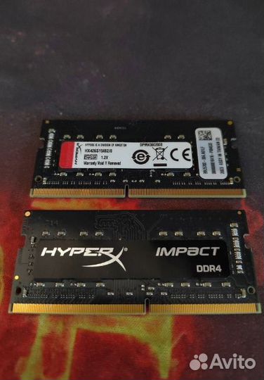 Sodimm Kingston HyperX Impact HX426S15IB2/8 8 гб
