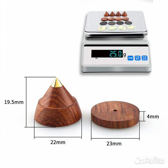 Комплекты шипов (8шт) и дисков (8шт) для акустики