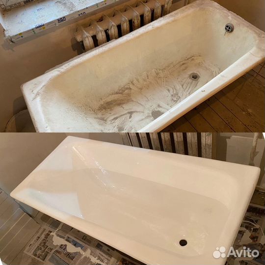 Реставрация ванн жидким акрилом в Туле