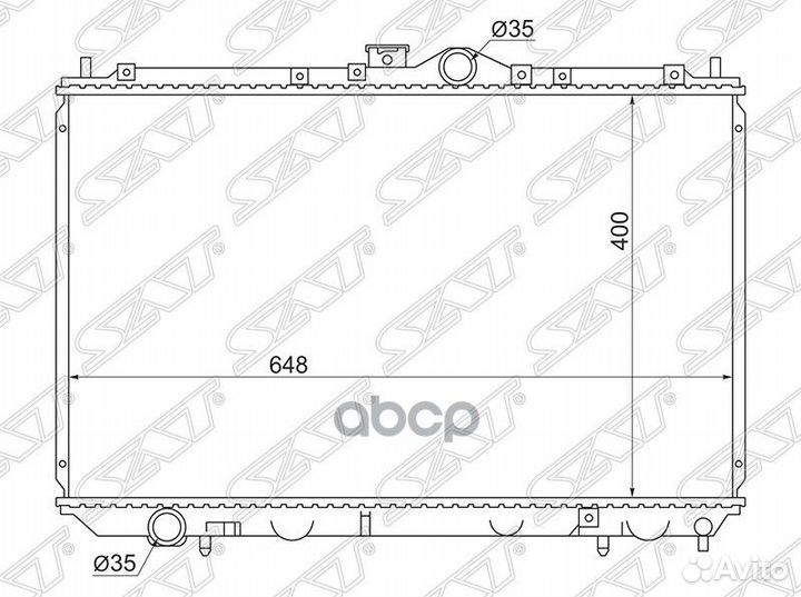 Радиатор Mitsubishi Carisma 95-05 MC0002-4G63 Sat