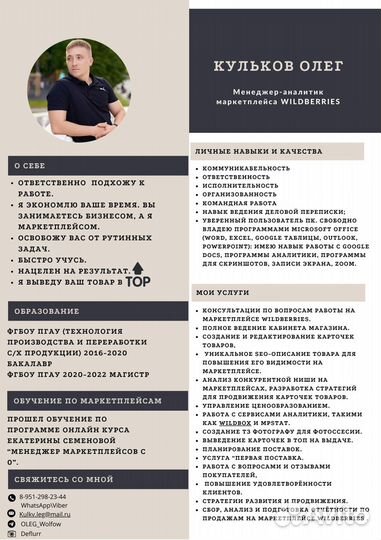Менеджер wildberries