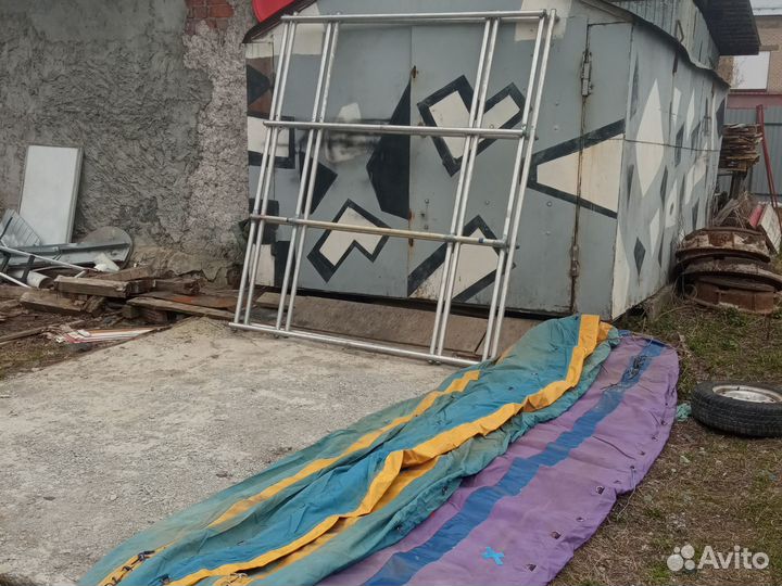 Надувной катамаран с рамой