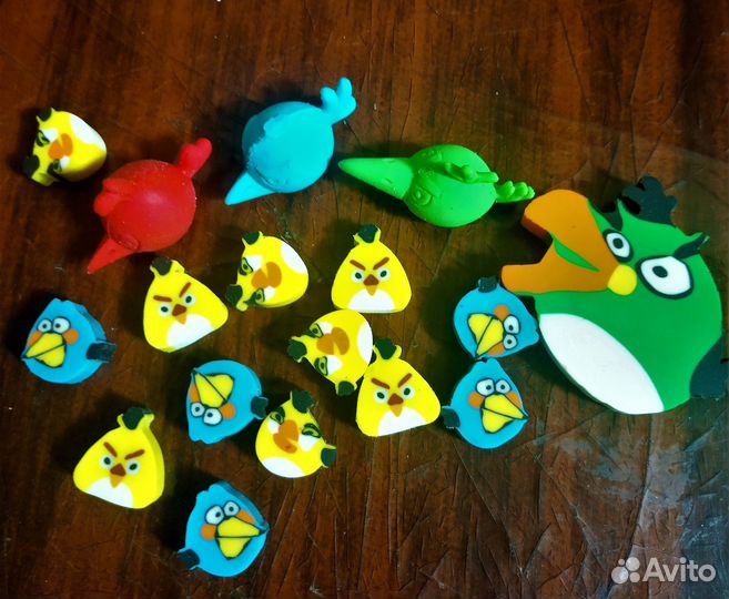 Набор ластиков Angry Birds