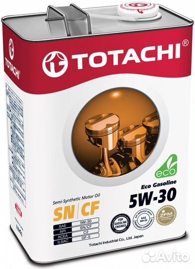 Моторное масло Totachi Eco Gasoline 5W-30 полусинт