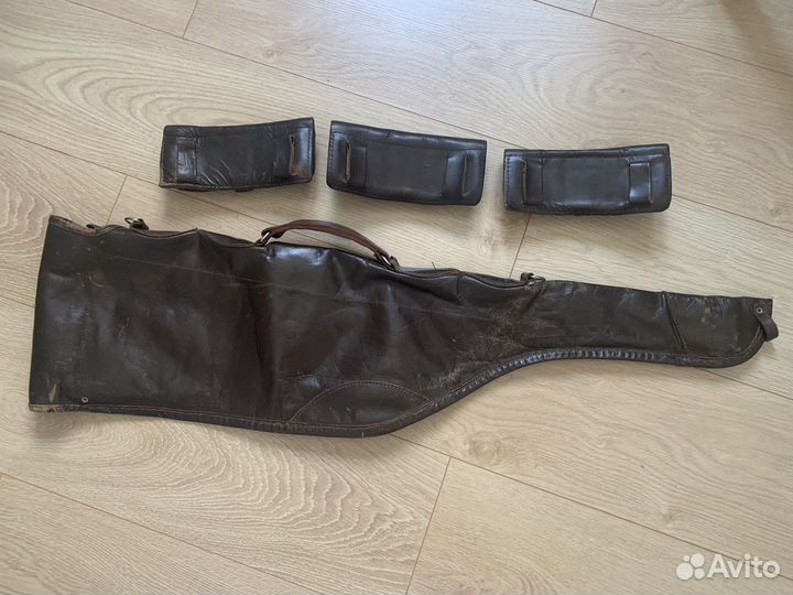 Чехол для ружья патронташи кожаные СССР
