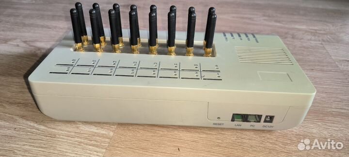 Goip-16 gsm voip-шлюз с внешней антенной 16 каналь