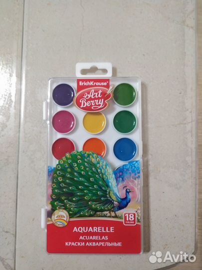 ErichKrause Акварельные краски 18 цветов