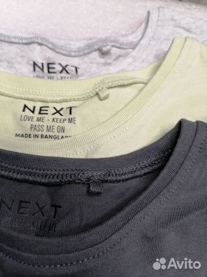 Лонгсливы Next на рост 98-104 новые