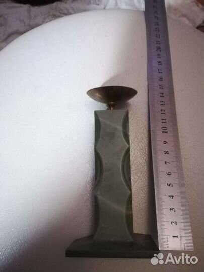 Подсвечники:из камня и керамический из СССР