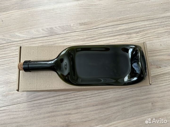 Менажница из бутылки (тарелка для закусок)