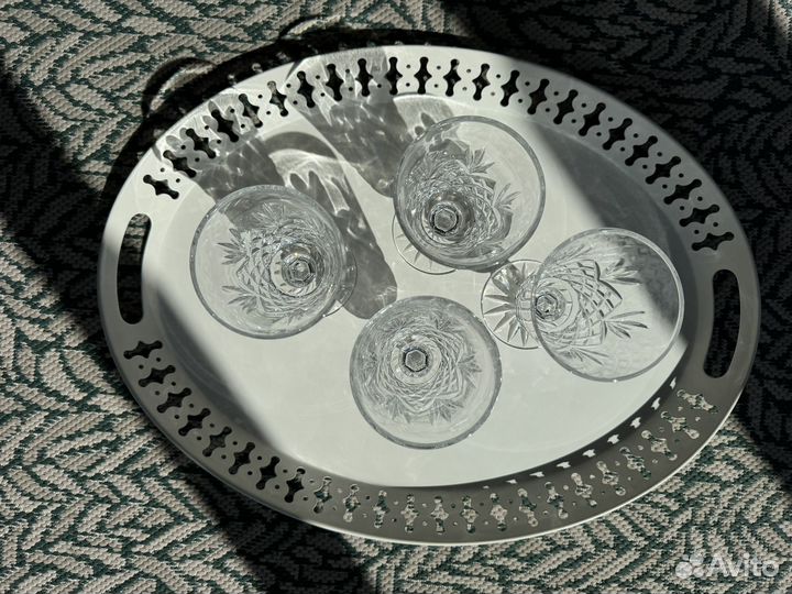 Винтажные бокалы фужеры из хрусталя ГДР