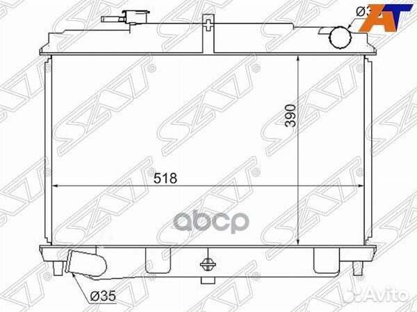 Радиатор NS000F23 Sat