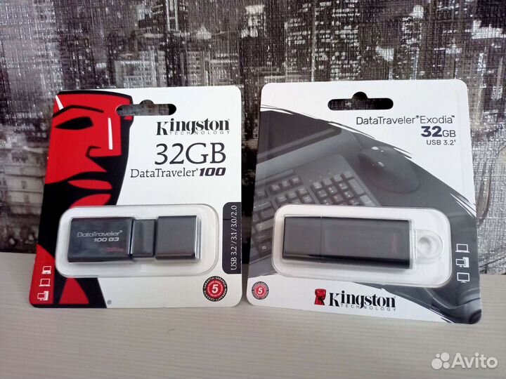 USB флешка kingston 32, 64, 128 gb