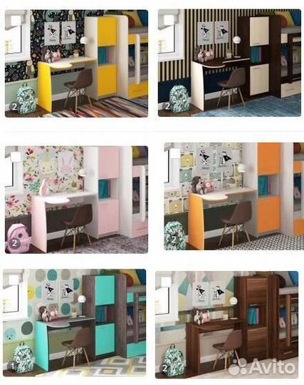 Стол письменный со шкафом, новый, в упаковке