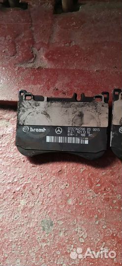 Колодки тормозные мерседес 222