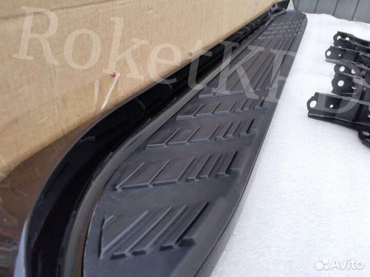 Подножки Toyota Land Cruiser Prado 120 black