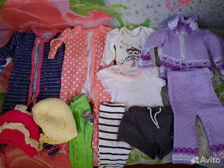 Одежда на девочку с рождения до 1.5 лет