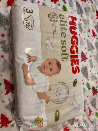 Подгузники Huggies elite soft 3