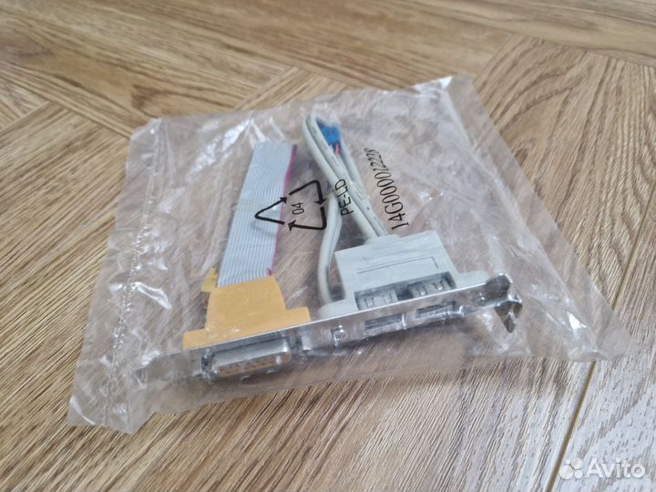 Планка вывода USB 2.0 2 порта + Gameport midi-port