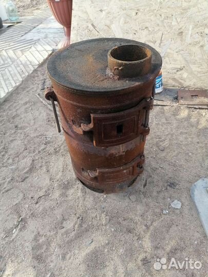 Печь буржуйка чугунная