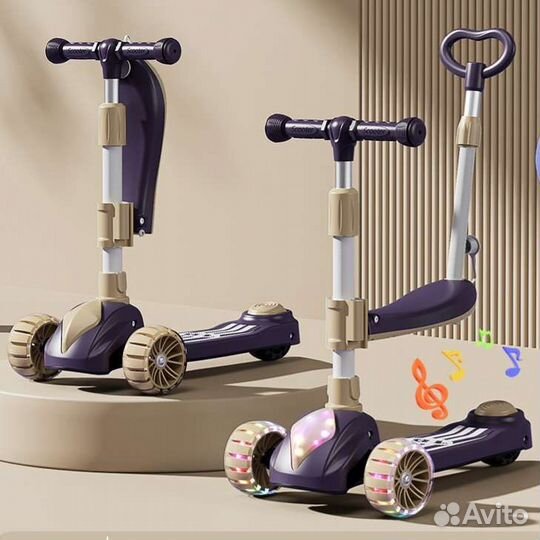 Самокат с родительской ручкой