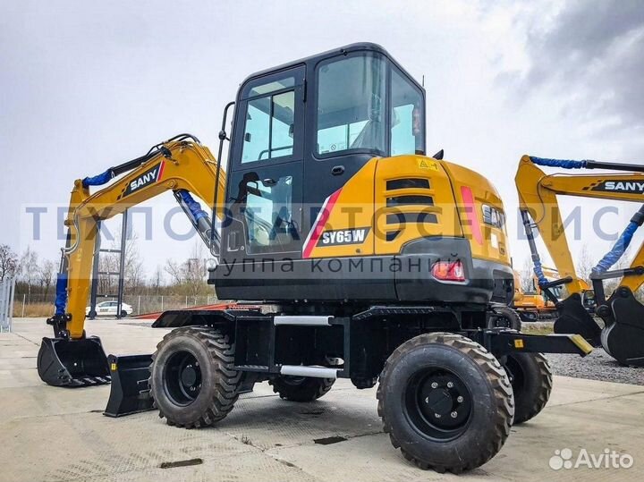 Мини-экскаватор Sany SY65W, 2023