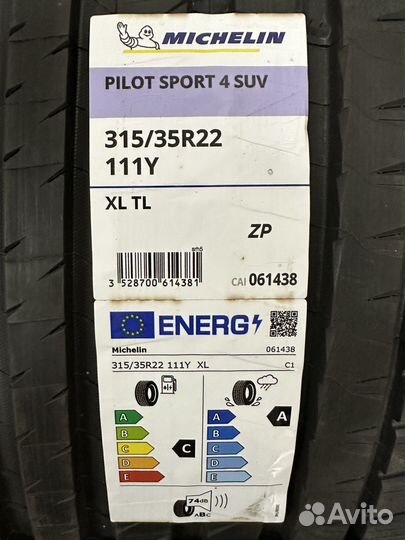 Michelin Pilot Sport 4 SUV 275/40 R22 и 315/35 R22 111Y