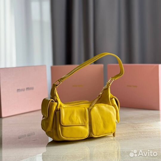 Сумка Miu Miu желтая
