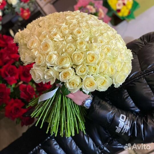 101 роза цветы букеты доставка 25 51 101 роза