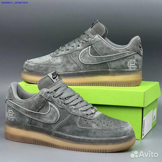 Кроссовки Nike Air Force 1 Серые (Арт.89957)