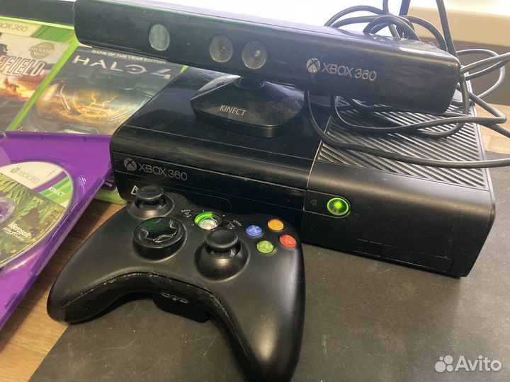Xbox 360 500гб кинект и немного игр