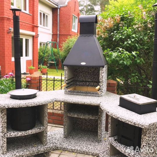 Комплекс барбекю модульная печь