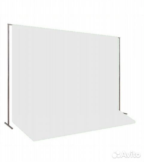 Белый хромакей со стойкой (фотофон+стойка мао77)