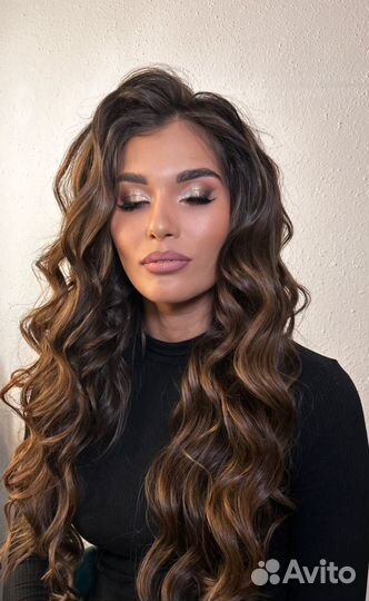 Макияж и локоны