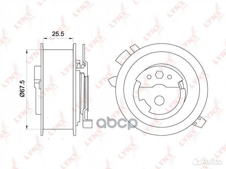 Ролик натяжной ремня грм PB-1251 lynxauto