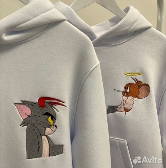 Вышивка на парных худи