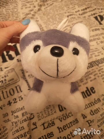 Собака мягкая игрушка хаски