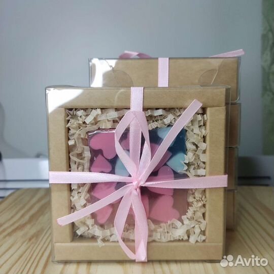 Мыло ручной работы (сердце, мёд, ёлочка )