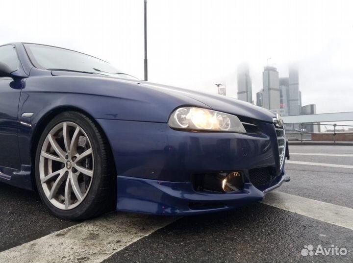 Накладка на передний бампер alfa romeo 156 рестайл