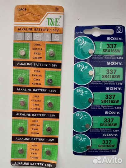 Батарейки для микронаушников 337(sr416sw) и 521