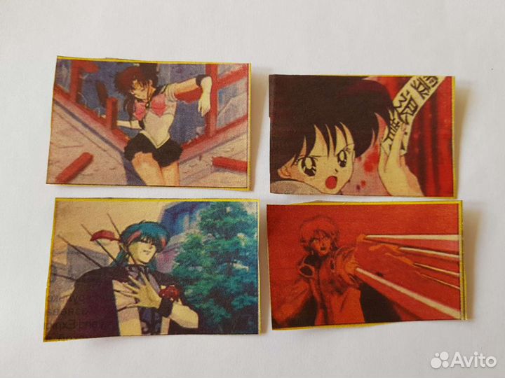 Вырезки из газет Sailor Moon + фигурка аниме