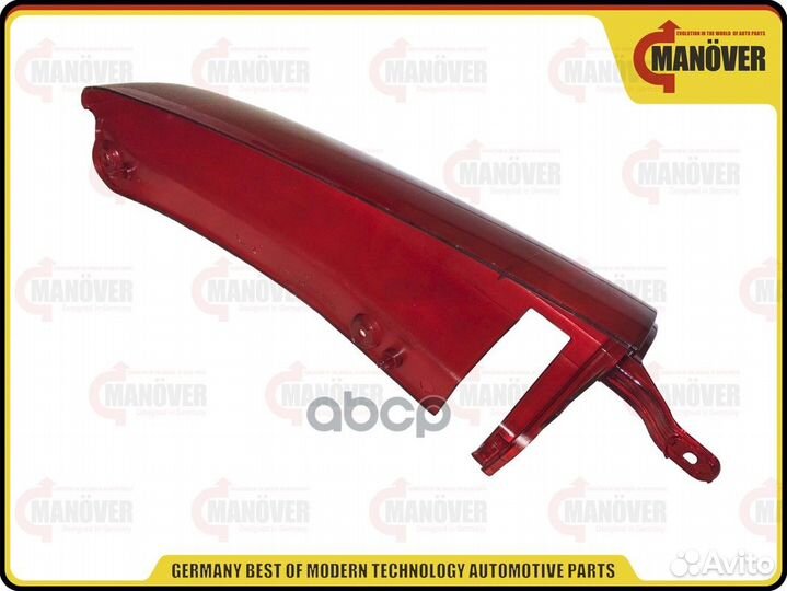 Облицовка задней стойки левая красная LADA Larg
