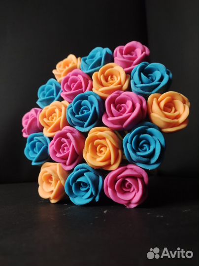 Шоколадные Розы - 19 шт в Букете