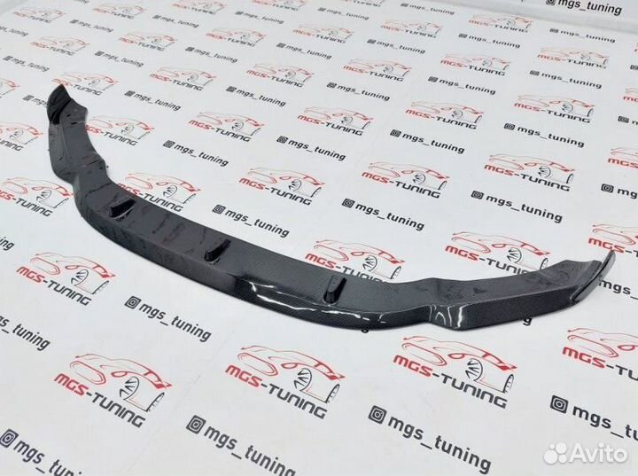 Губа переднего бампера BMW X6M F86 Hamann карбон