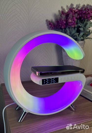 Ночник колонка RGB 5В1 многофункциональный Google