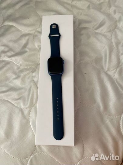 Часы apple watch 7 41 mm синие