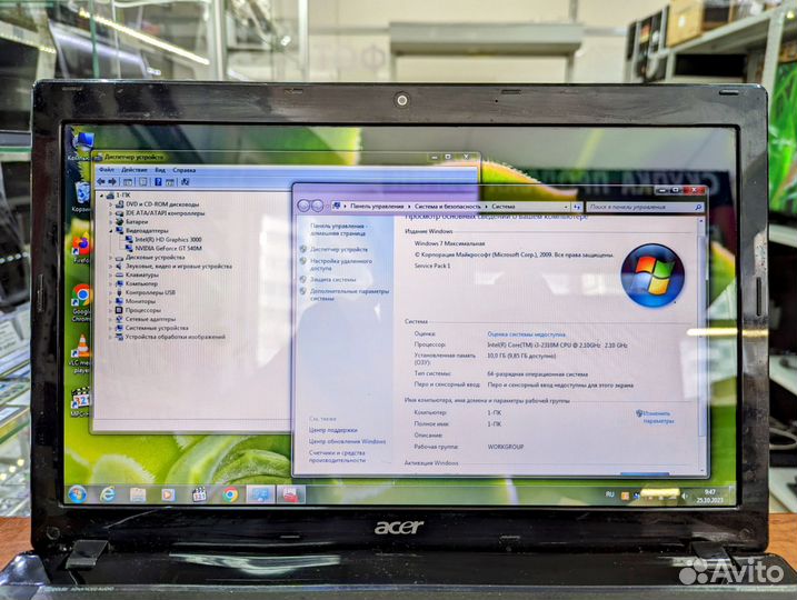 Шустрый Acer на Core i3