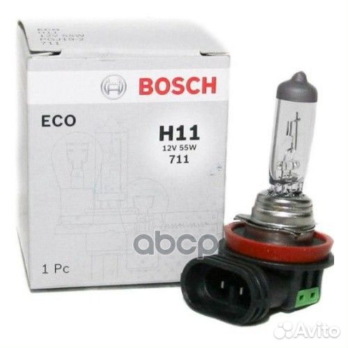 Лампа ECO H11 12V 55W PGJ19-2 1987302806 Bosch