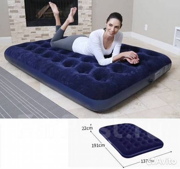 Надувная кровать Bestway 67002 191x137x22 см